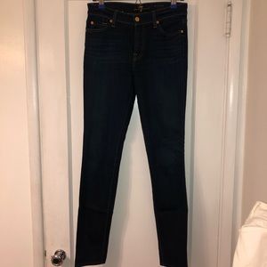 7 For All Mankind Mid-Rise Skinny Jeans Size 27
